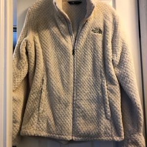 North Face Soft Fuzzy Jacket Winter White/Cream SzM Like New
